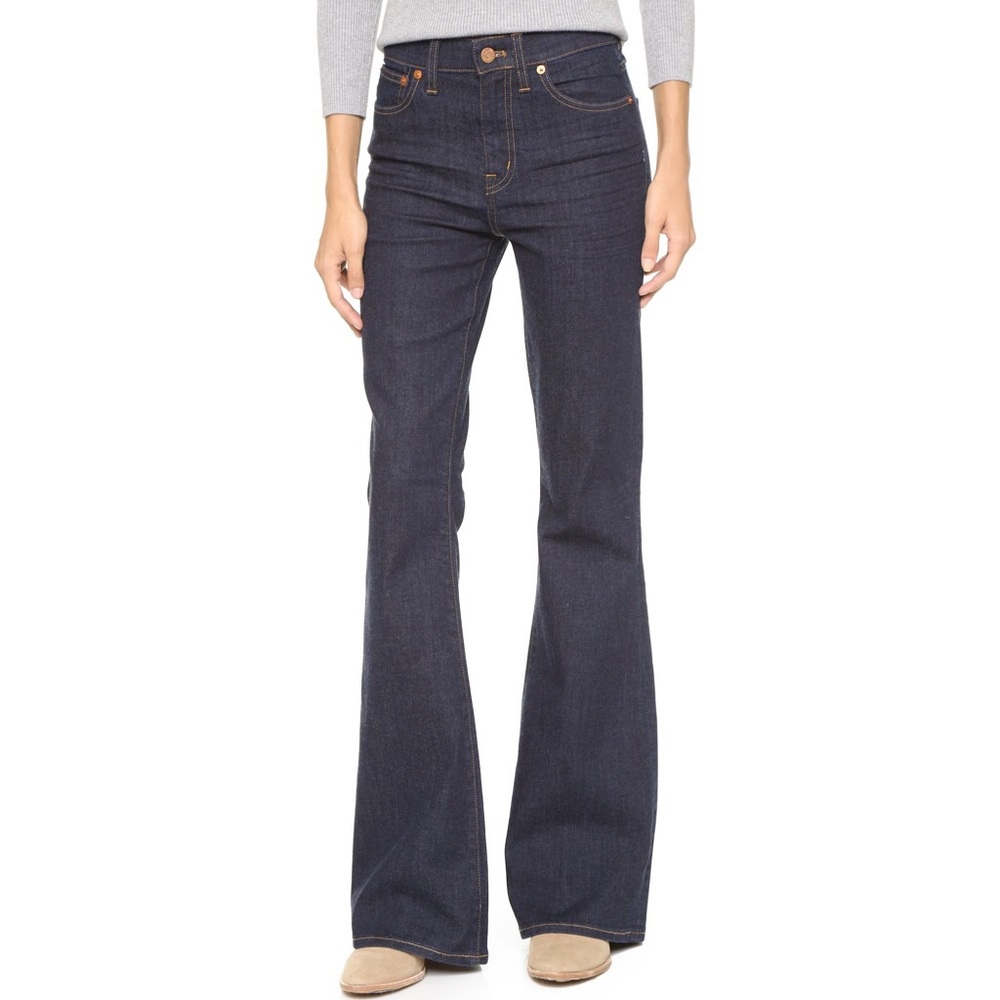 SOLD OUT Madewell flea market flare jeans dark rinse 28